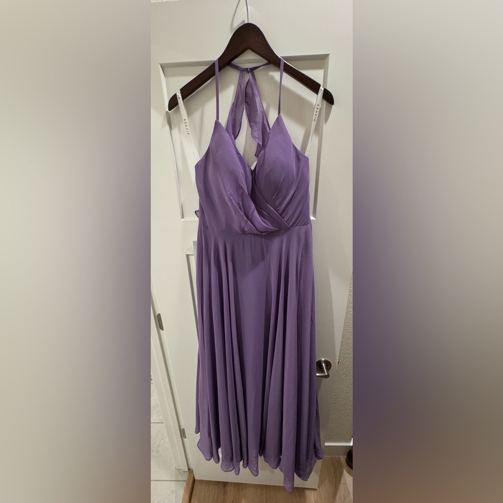 Azazie purple bridesmaid dress NWT size M/8-10